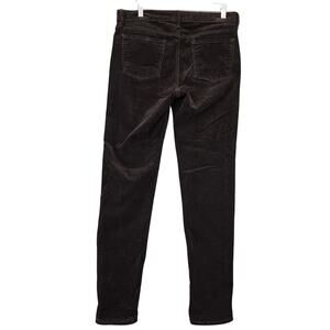 Edyson Brown Corduroy Pants Size 31 Long Stretch Skinny Classic Midrise Women's